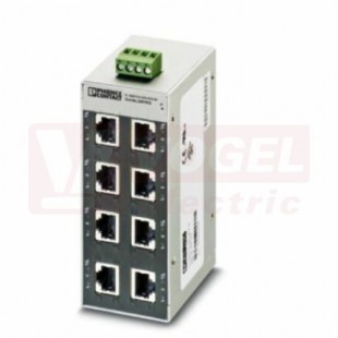 FL SWITCH SFN 8TX Přepínač Ethernet, 8 portů TP-RJ45, automatická detekce přenosové rychlosti 10/100 MBit/s (RJ45), funkce Autocrossing (2891929)