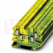UT 2,5-QUATTRO-PE svorka řadová, průchozí, šroubové připojení, 30A, 4 přípojky, zeleno/žlutá, š=5,2mm (3044568)