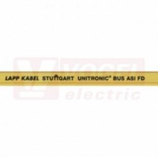 Unitronic BUS ASI FD (TPE) A 2x1,5 kabel datový, vysoce flexibilní, bezhalogenový, přenos dat a energie, žlutý vnější plášť z TPE, použití do ener.řetězů, aprobace UL/CSA (AWM), RAL1023 (2170830)