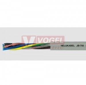 JB-750  5G 10mm2 kabel flexibilní, 450/750V, PVC šedý, barevné žíly se ze/žl (11131)