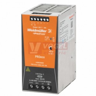 Zdroj spínaný 3f 24VDC 10A (PRO ECO3 240W 24V 10A) 2x/3x 340-555VAC/450-870VDC, š60xv125xh100mm (1469540000)