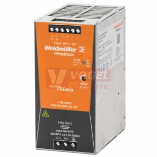 Zdroj spínaný 1f 24VDC 10A (PRO ECO 240W 24V 10A)  v125xš60xh100mm (1469490000)