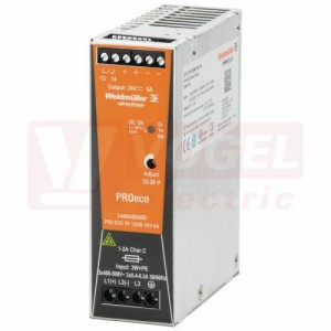 Zdroj spínaný 1f 12VDC 10A (PRO ECO 120W 12V 10A) 85-264VAC/80-370VDC, v125xš40xh100mm (1469580000)