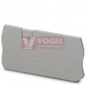 D-ST 2,5-TWIN Koncová destička šedá (3030488)