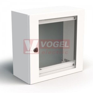 WME-G-030321 Kompaktní rozvaděč jednodveřový prosklený, V 300mm, Š 300mm, H 210mm, MP, IP66, RAL 7035