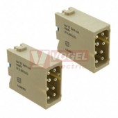 09140082633 Han EE Quick-Lock module, vložka konektoru, V, 8pin 16A/400V, 0,5-2,5mm2, polykarbonát, RAL7032
