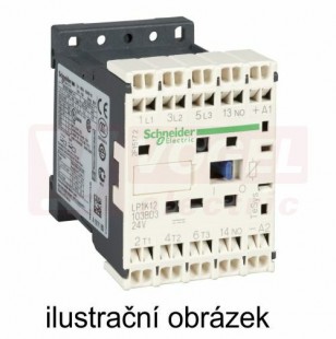 LP1K09013BD Ministykač 3P  9A 1"V"  24 VDC, pružinové svorky