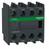 LADN31G Blok pomocných kontaktů, montáž čelně, 3"Z" +1"V", s ozn. svorek dle EN 50012