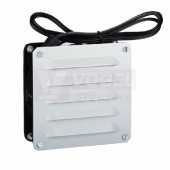 NSYCVF54M230MM2 Ventilátor s 2 kovová mřížka a 2 filtry proti hmyzu, 230V, 54m3/h, rozměr výřezu 96x96mm, rozměr vš 120x120mm, IP33, RAL7035