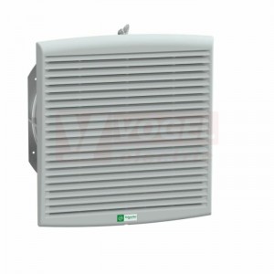 NSYCVF850M400PF Ventilátor s mřížkou a filtrem, 850m3/h, 400V, rozměr výřezu 291x291mm, rozměr všh 336x316x162mm, 75dB, IP54, RAL7035