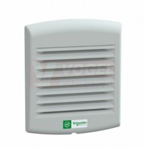 NSYCVF85M115PF Ventilátor s mřížkou a filtrem, 85m3/h, 115V, rozměr výřezu 125x125mm, rozměr všh 170x150x62, 46dB, IP54, RAL7035