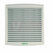 NSYCVF85M48DPF Ventilátor s mřížkou a filtrem, 85m3/h, 48V DC, rozměr výřezu 125x125mm, rozměr všh 170x150x62, 46dB, IP54, RAL7032