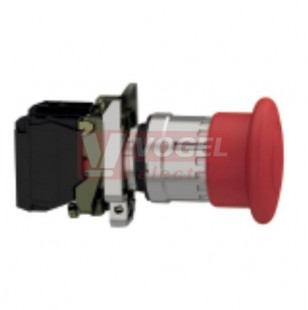 XB4BT842 Ovládač nouzového zastavení s aretací, - rudá