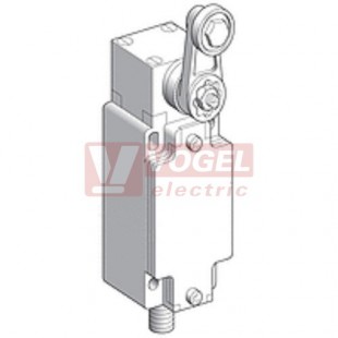 XCKJ10511D Polohový spínač Universal Classic, kovový, páka s kladkou, 1Z+1V, s mžik.funkcí,  konektor M12/5pin, IP67