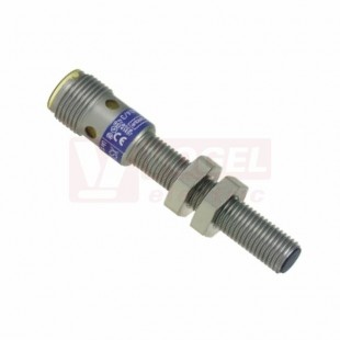 XS108BLNAM12 Indukční čidlo M12/4pin, NPN/NO, 12-24VDC, mosaz, Sn=1,5mm, délka těla 62mm, stíněný, konektor M12/4pin (samec),  IP65/67