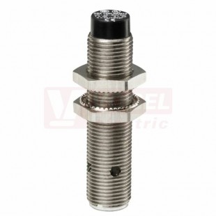 XS2M12KP340D Indukční čidlo M12, mosaz, Sn=4mm, 12…24VDC, konektor M12/4pin, PNP/NPN, NO+NC, nestíněný, délka těla 66mm, IP67