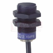 XS4P18NB340 Indukční čidlo M18, plast, Sn=8mm, 12…24VDC, délka těla 36mm, nestíněný, NPN/NC, kabel 2m, IP68