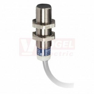 XS612B3DAL2 Indukční čidlo M12, mosaz, Sn=4mm, 12…24VDC, kabel 2m, délka těla 35mm, stíněný, NO, IP68/69K