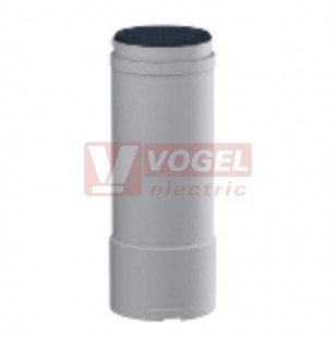 XVUC21MQP Objímka napájecí + víko, 100-240VAC, typ PNP, pr.60mm, stříbrná, v=151mm