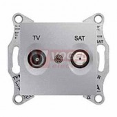 SDN3401960 Zásuvka TV/SAT průběžná 4dB, aluminium