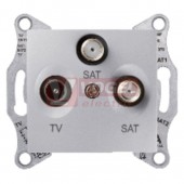 SDN3502160 Zásuvka TV/R-SAT-SAT koncová, alu