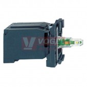 ZB5AV3D4 Polosestava objímky s trafem (1,2VA-6V), 110…120V AC, rudá, LED patice BA9s, šroubové svorky