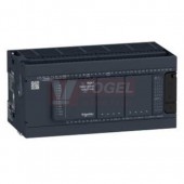 TM241C40R PLC Modicon M241, 100-240VAC, 24DI, 16DQ (12 relé), 2x Sériová linka, 1x miniUSB, slot SD