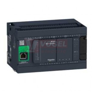 TM241CE24T PLC Modicon M241, 14DI, 10DQ (poz.logika), 1x Ethernet, 2x Sériová linka, 1x miniUSB, slot SD