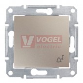 SDN0800368 Ovládač tlačítkový IP44 "zvonek", ř. 1/0, titan