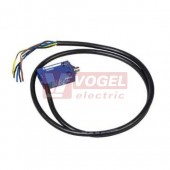 XCMD2110L3TQ Polohový spínač miniaturní Universal Osiconcept, kovový čep, 1Z+1V, s mžik.funkcí, konektor s kabelem 3m, IP66