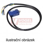 XCMD2510L2S29 Polohový spínač miniaturní Universal Osiconcept, kovový ovládací čep, 1Z+1V, s mžik.funkcí, konektor s kabelem 5m, IP66