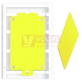 CC 85/54 O4MM MC NE GE MultiCard, značení přístrojů ClipCard, štítek žlutý, s otvory v rozích, v30mm x š30mm, PA66 (1248490000)