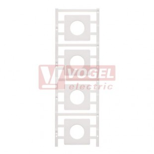SM 45/45-24 MC NE WS MultiCard, značení pod ovládací hlavice průměr 24mm SwitchMark, bez potisku, štítek bílý, v45mm x š45mm, PA66 (1248650000)