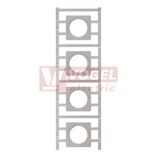 SM 42/42-30 K MC NE GR MultiCard, značení pod ovládací hlavice průměr 30mm SwitchMark, bez potisku, štítek šedý, v42mm x š42mm, samolepící, PA66 (1323550000)