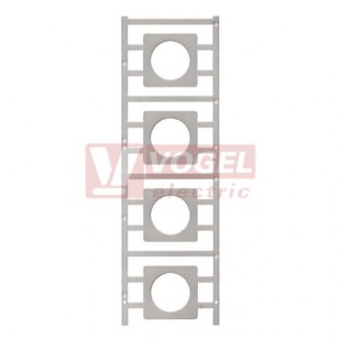 SM 42/42-30 K MC NE GR MultiCard, štítek 42x42mm s otvorem pr.30mm, polyamide 66, šedý (1323550000)