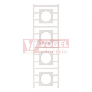 SM 42/42-30 K MC NE WS MultiCard, značení pod ovládací hlavice průměr 30mm SwitchMark, bez potisku, štítek bílý, v42mm x š42mm, samolepící, PA66 (1323530000)