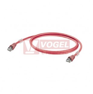 IE-C6FP8LR0015M40M40-R Patch kabel Cat.6 S/FTP, konektory RJ45/RJ45, IP20, červený, délka 1,5m (1166030015)