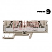 §PDU 6/10/4AN svorka řadová, PUSH-IN, béžová 2/2, 800V/57A, š=8,1mm (1083040000)