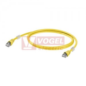 IE-C6FP8LY0005M40M40-Y Patch kabel Cat.6 S/FTP, konektory RJ45/RJ45, IP20, žlutý, délka 0,5m (1251580005)