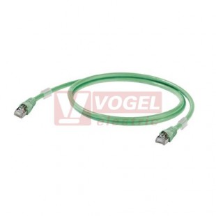 IE-C5ES8VG0005M40M40-G Patch kabel Cat.5 SF/UTP, konektory RJ45/RJ45, IP20, PVC zelený, délka 0,5m (1166020005)