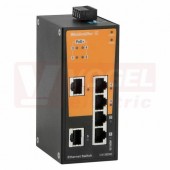 IE-SW-BL06T-2TX-4POE ethernetový Switch BasicLine, neřízený PoE+, 2xRJ45 10/100MBit/s, 4xRJ45 10/100MBit/s PoE+, 12-57VDC, IP30, š 50mm, -40..+75°C (1286920000)