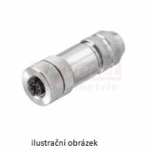 SAIBW-5/8S-M12 5P A-ZF konektor M12/5pin/zás/úhlový, metalický, šroubové připojení, pro montáž, vývod Pg9 (1275750000)