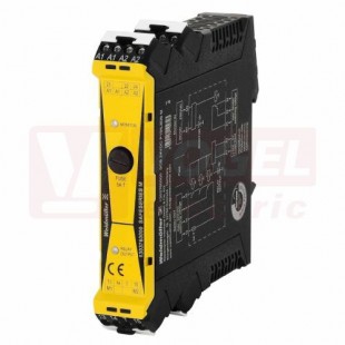 SCS 24VDC P1SIL3DS M SAFESERIES, Bezpečnostní relé, 24 V DC ± 20 %, 35 mA , Max. spínací proud, interní pojistka : 5 A (refer to derating curve), SIL 3, DIN EN 61508,  š=22,5mm, na DIN (1303760000)