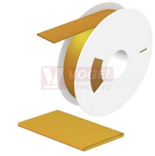 HSS-HF 9.5-19.1 EL Y TwinMark, bužírka popisovací smrštitelná 2:1, označení vodičů a kabelů, žlutá, š 30,9mm délka 10 000mm, pro vodiče 9,5-19,1mm, Polyolefin, bez halogenu (1423280000)