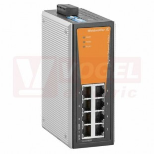 IE-SW-VL08T-8GT ethernetový Switch ValueLine, neřízený, 8xRJ45, 10/100/1000MBit/s, 12-60VDC, IP30, š 56,3mm, -40..+75°C (1286860000)
