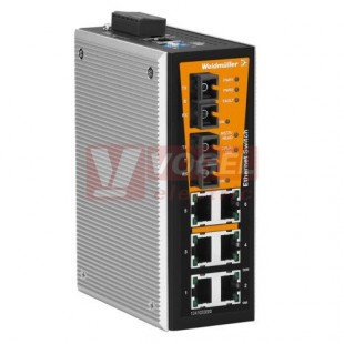 IE-SW-VL08MT-6TX-2SC ethernetový Switch ValueLine, řízený, 6xRJ45, 2xSC optický port, 10/100MBit/s, 12-60VDC, IP30, š 53,6mm,  -40..+75°C (1344770000)