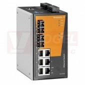 IE-SW-PL08M-6TX-2SC ethernetový Switch PremiumLine, řízený, 6xRJ45, 2xSC optický port 10/100MBit/s, 12-60VDC, IP30, š 80,2mm, -10..+60°C (1241070000)