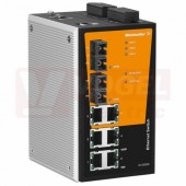 IE-SW-PL08MT-6TX-2ST ethernetový Switch PremiumLine, řízený 6xRJ45, 2xST optický port 10/100MBit/s, 12-45VDC, IP30, š 80,2mm, -40°C..+75°C (1286800000)