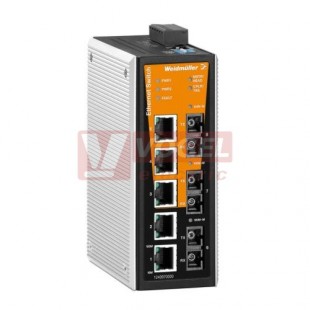 IE-SW-VL08MT-5TX-3SC ethernetový Switch ValueLine, řízený, 5xRJ45, 3xSC optický port 10/100MBit/s, 12-60VDC, IP30, š 53,6mm, -40..+75°C (1240970000)