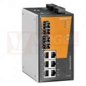 IE-SW-PL08M-6TX-2SCS ethernetový Switch PremiumLine, řízený, 6XRJ45, 2xSCS optický port 10/100MBit/s, 12-45VDC, IP30, š 80,2mm, 0..+60°C (1241090000)
